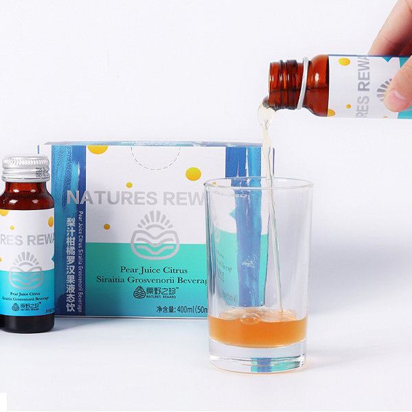 梨汁柑橘罗汉果液态饮
